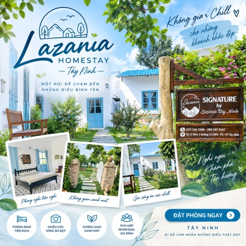 CÔNG TY WEB AI HỖ TRỢ DỰ ÁN WEBSITE LAZANIA HOMESTAY Ở TÂY NINH